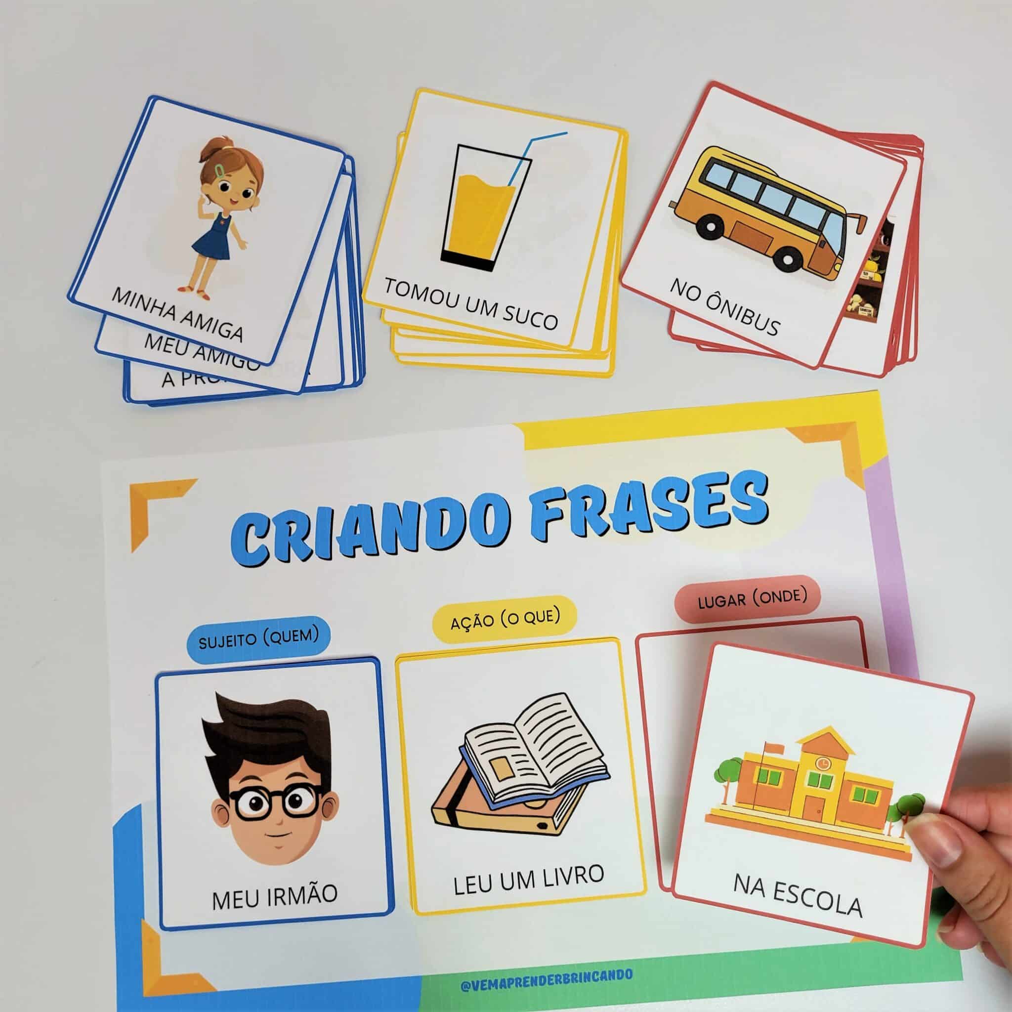 Encontre a Frase – Vem Aprender Brincando