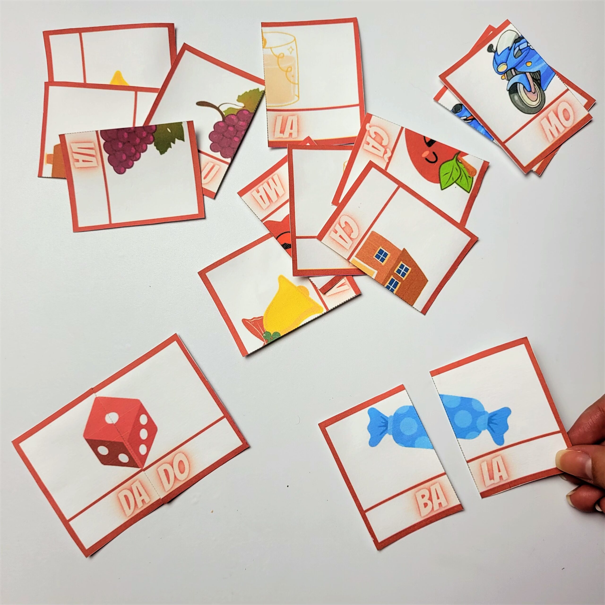 Quebra-cabeça das Sílabas Simples