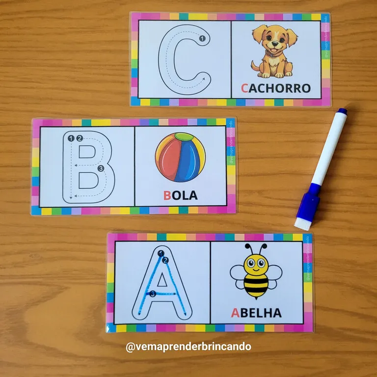 Tracado do Alfabeto - Vem Aprender Brincando (2)