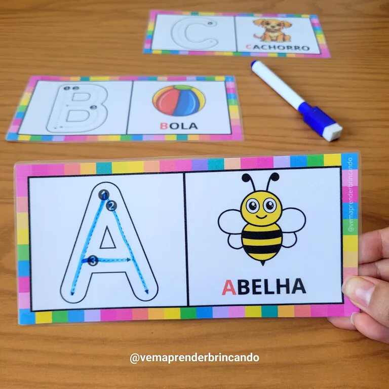 Tracado do Alfabeto - Vem Aprender Brincando (4)